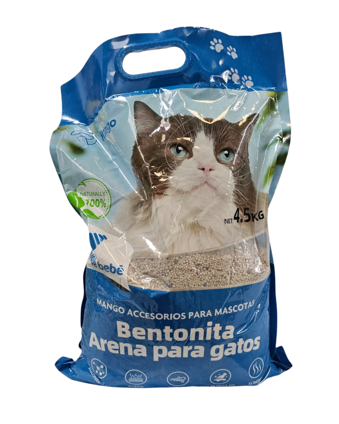 Bolsa de Arena Para Gatos Con Aroma Talco Bebé de 4.5 kl