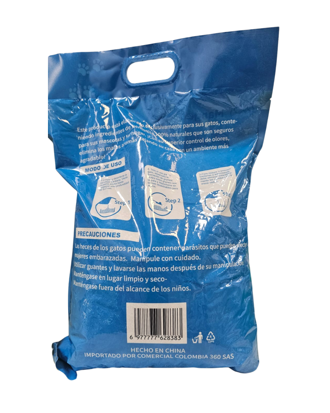 Bolsa de Arena Para Gatos Con Aroma Talco Bebé de 4.5 kl