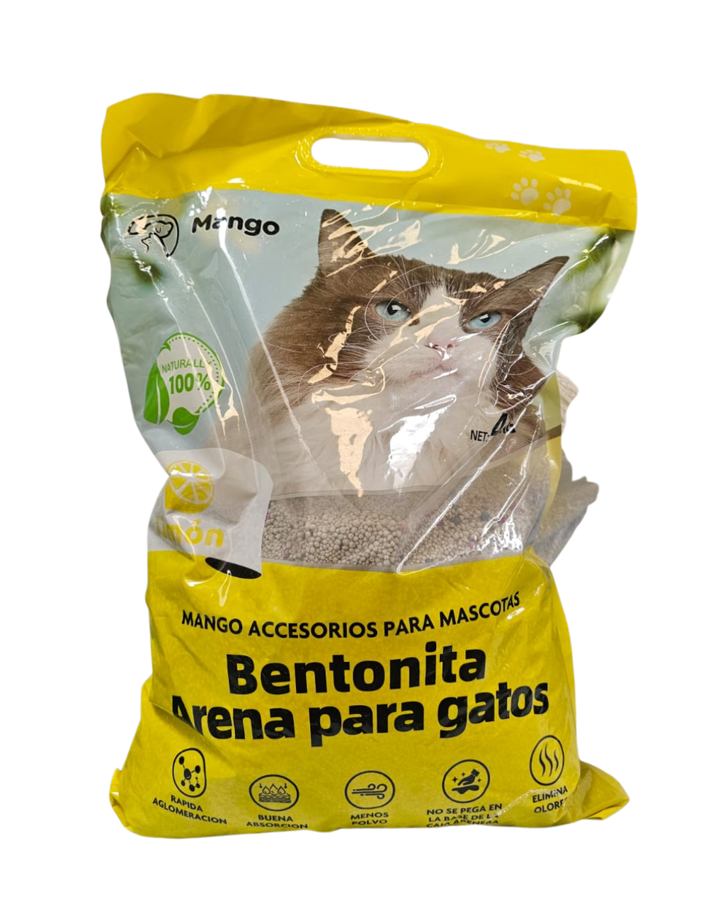Bolsa de Arena Para Gatos Con Aroma Limón de 4.5 kl
