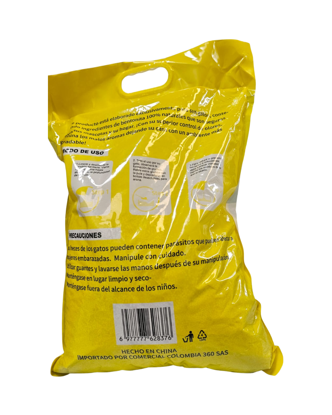 Bolsa de Arena Para Gatos Con Aroma Limón de 4.5 kl
