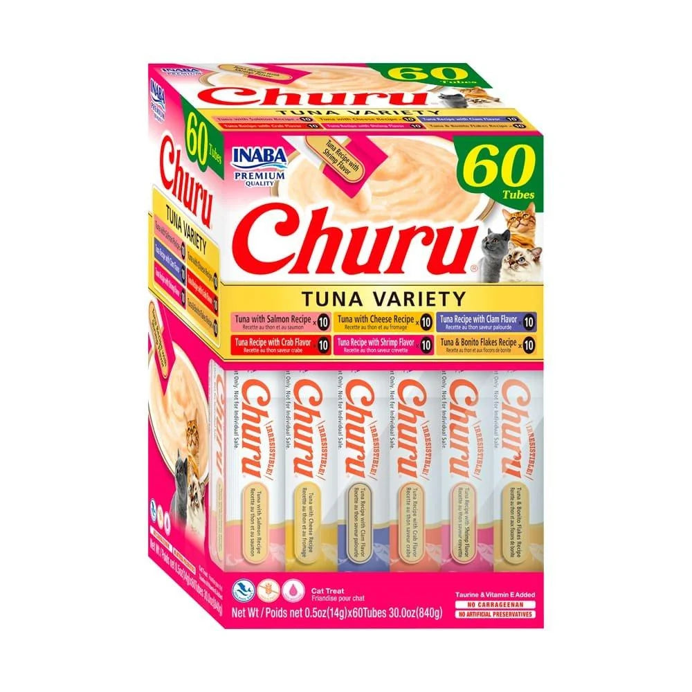 Snack Churu Tuna Variety - Caja x 60 Unidades