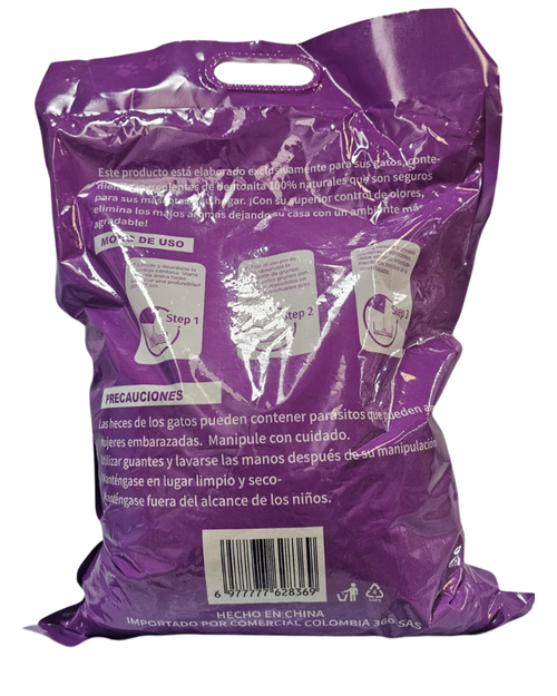 Bolsa de Arena Para Gatos Con Aroma Lavanda de 4.5 kl