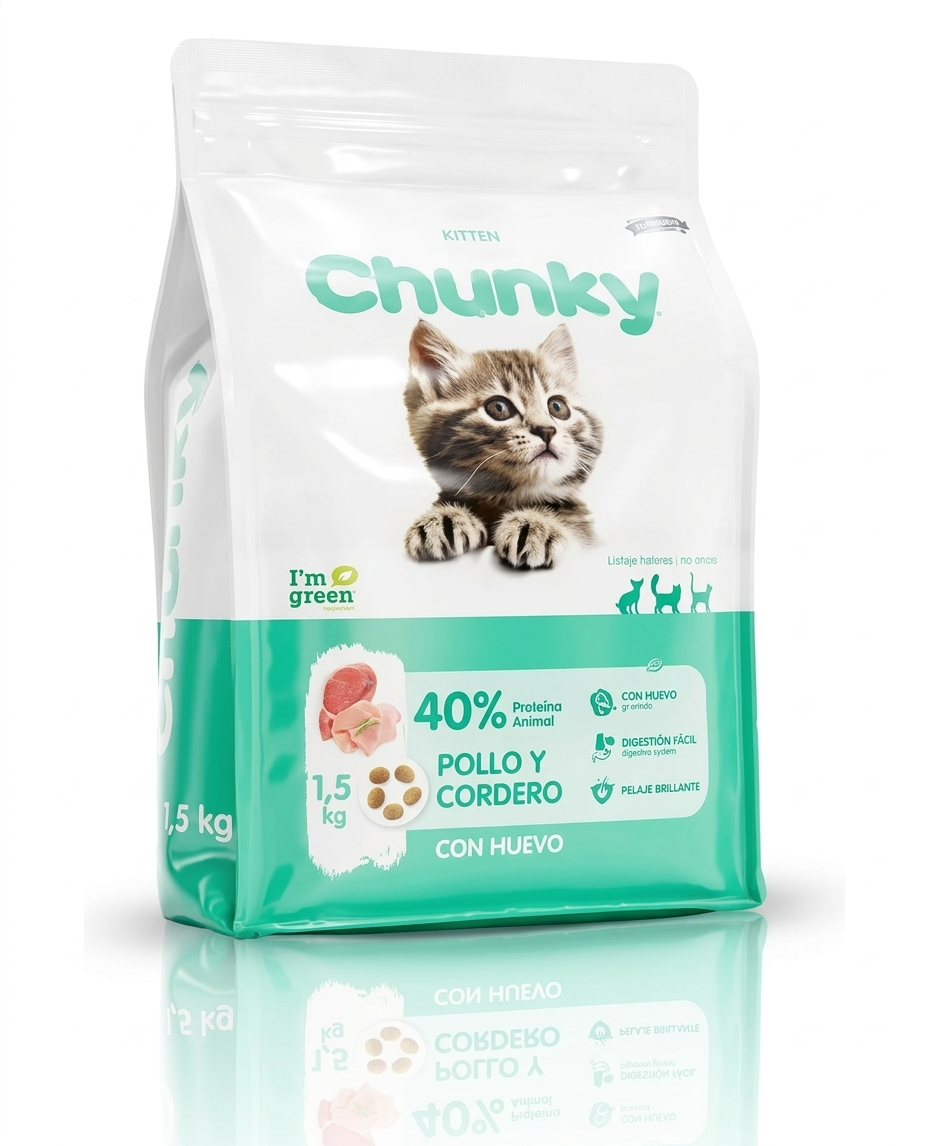 Chunky gatito pollo y cordero 1.5 kl