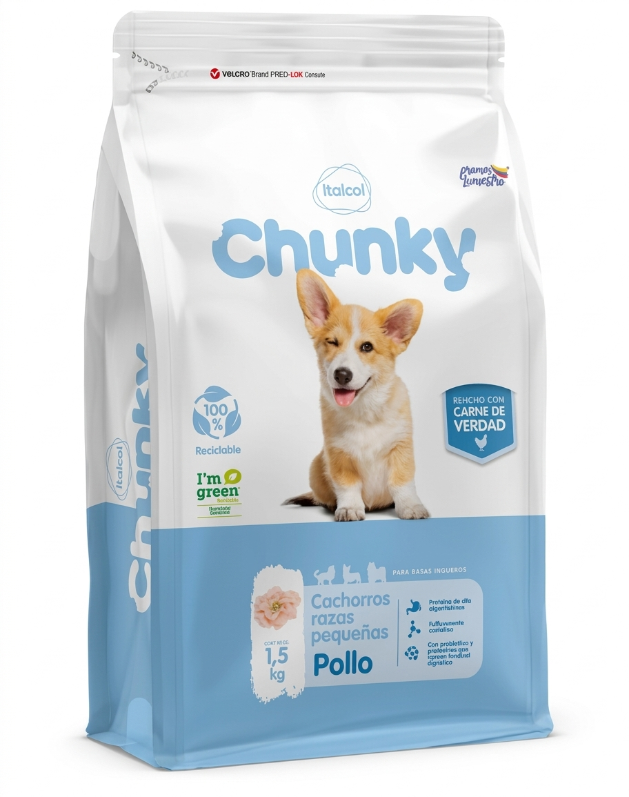 Chunky Cachorros Razas Pequeñas Pollo 8 kl